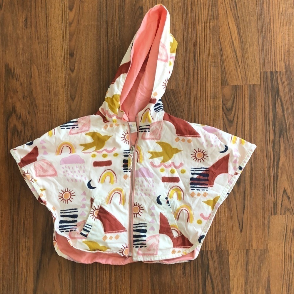 OshKosh reversible poncho jacket 5T boho spring summer